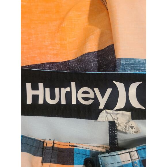 Hurley size 34 men's striped swimming trunks - Picture 3 of 9